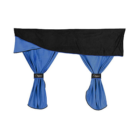 Cortina cabina ofer Perdele cabinei soferului cabina standard bibelouri fata spate piele intoarsa ELEGANCE cantitate in set: 7buc albastru tip cabina: SPACE DAF 95 XF XF 105 XF 106 XF 95 01.97- F-CORE F-CORE FC05 BLUE