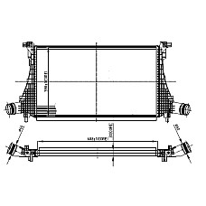 Admisie racitor de aer Intercooler fits VW ATLAS 20 1217 NRF 309059