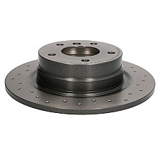 Disc frana Brake disc BREMBO Xtra 1pcs Drilled rear  L/R outer diameter 296 mm thickness 105 mm BMW 1 E81 1 E82 1 E87 3 E90 3 E91 3 E92 1.6/2.0/2.0D 06.04-10.13 BREMBO 08.A205.1X