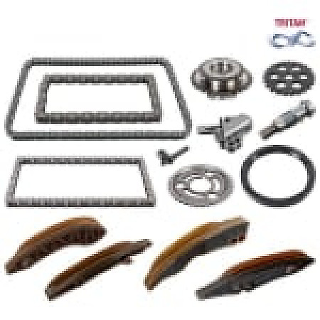 Chit lant de distributie Timing set chain + sprocket  BMW 1 F20 1 F21 1 F40 2 F45 2 GRAN TOURER F46 3 G20 G80 G28 3 G21 3 G21 G81 7 G11 G12 8 G14 F91 8 G15 F92 1.5D/3.0D 10.13- SWAG SW33104296