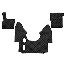 Covor compartiment picioare F-CORE pe intregul etaj cantitate in set 3 szt. material - piele matlasata eko culoare - negru pentru transmisie manuala  DAF 95 XF XF 95 01.97-12.06 F-CORE F-CORE FL16 BLACK