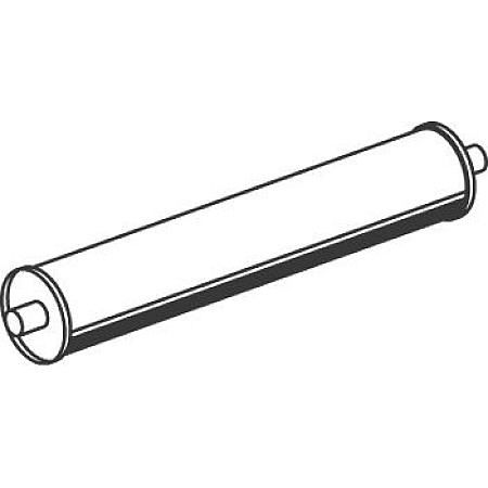 Amortizor zgomot mijloc/spate Toba finala esapament MERCEDES DINEX DIN50360
