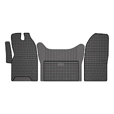 Set covorase cauciuc Floor mats Rubber 3 pcs BASIC front colour neagra IVECO DAILY VI 10.15- Delivery van FROGUM MMT A040 547273