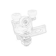 Suport, bara protectie Door element sliding door trolley R IVECO DAILY VI 03.14- OE IVECO 5801522453