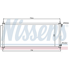 Condensator, climatizare Nissens radiator Klim. cu uscator Honda Jazz 1.2i-1.4i-16V '03- NISSENS NIS 940051