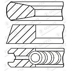 Set segmenti piston Inele de 102mm STD 317 2385 5 JOHN DEERE GOETZE 08-181800-00