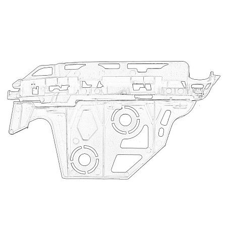 Suport, aripa Suport fixare aripa suport Fata Stanga PEUGEOT 3008 1.2-2.0DH 06.09-08.16 OE PEUGEOT 7119PL