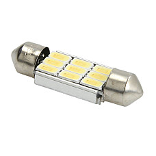 Bec incandescent LED light bulb LED 1pcs C5W 12V max. 32W light colour cool white max. 6000K socket type SV85 length: 36mm no road approval for vehicles with CAN-Bus M-TECH TULB815W-01B