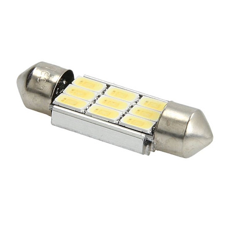 Bec incandescent LED light bulb LED 1pcs C5W 12V max. 32W light colour cool white max. 6000K socket type SV85 length: 36mm no road approval for vehicles with CAN-Bus M-TECH TULB815W-01B