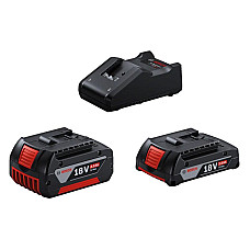 Acumulatori Battery set of Professional 18V 18V 2 / 4Ah number of batteries: 2pcs Li-Ion BOSCH 1 600 A01 ZS9