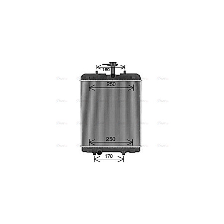 Radiator, racire motor Engine radiator  CITROEN C1 II PEUGEOT 108 TOYOTA AYGO AYGO/HATCHBACK 1.0 07.05- AVA COOLING TO2764 AVA