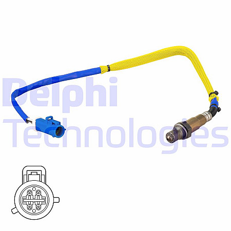 Sonda lambda 628mm  FORD C-MAX II FOCUS C-MAX FOCUS II FOCUS III GRAND C-MAX 1.6-1.6LPG 07.04-02.20 DELPHI ES21184-12B1