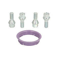 Trusa de montare a jantei de aliaj Fitting kit FZ10 63.3-60.1 B B12 60 cone M12x15 L26 1 kit / 1 wheel - 4 holes ITWHEELS ITW49021