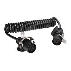 Cablu infasurat Sirma electrica spiralata poliuretan lungime de lucru 35m lungime maxima 4m cu mufe numar pini: 15 24V numar cabluri: 12x1+3x15mm ADR TRUCKLIGHT EC-15-ADR