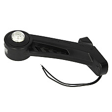 Lampa gabarit Outline marker lights L white LED on short arm 12/24V WAS 567L W77.1