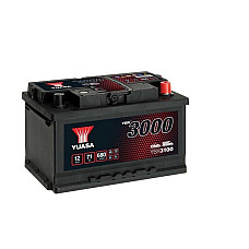 Acumulator Pornire Battery YUASA 12V 71Ah/680A YBX3000 SMF R+ standard 278x175x175 B13 starting YUASA YBX3100