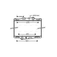 Radiator, racire motor Radiator motor cu rama  VOLVO F10 F12 TD100B-TD123ES 08.77-12.94 HIGHWAY 10057001HW