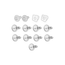 Set montaj, bara protectie Suport bara Fata FIAT PANDA 0.9-1.4CNG 09.03- OE FIAT 71751826