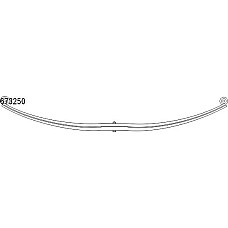 Pachet arc cu foi Leaf spring rear no.of blades: 2x715 CITROEN JUMPER I FIAT DUCATO PEUGEOT BOXER 1.9D-3.0D 02.94- LS GERMANY 673250-LS