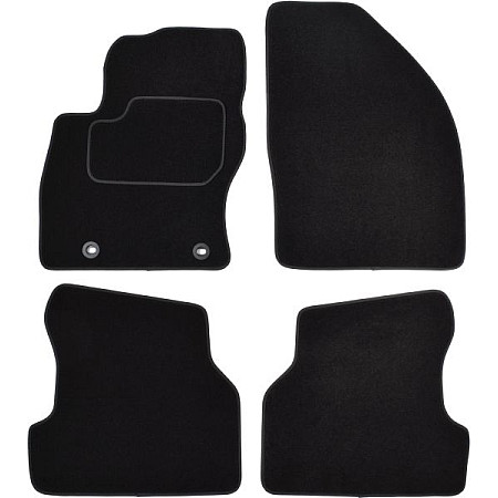 Covoras podea textil Floor mats Velours 4 pcs front/rear set colour neagra FORD FOCUS II 07.04-09.12 Saloon MAMMOOTH MMT A041 FOR120 PRM 01