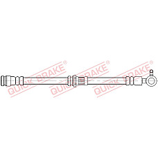 Furtun frana Furtun/conducta de frana flexibil Fata Stanga lungime 463mm M10x1 MAZDA CX-5 2.0/2.2D/2.5 11.11-02.17 QUICK BRAKE QB59.804