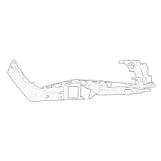 Centura/Grinda/Intarirea centurii Headlight reflector mounting header panel R lower part plastic SEAT LEON 5F 09.12-12.19 OE SEAT 5F0 807 572C