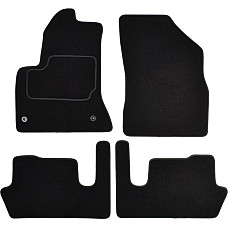 Covoras podea textil Floor mats Velours 4 pcs front/rear set colour neagra CITROEN C4 PICASSO I 10.06-08.13 Van 5 places MAMMOOTH MMT A041 CIT120 PRM 01