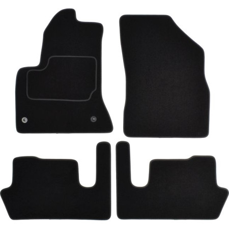 Covoras podea textil Floor mats Velours 4 pcs front/rear set colour neagra CITROEN C4 PICASSO I 10.06-08.13 Van 5 places MAMMOOTH MMT A041 CIT120 PRM 01