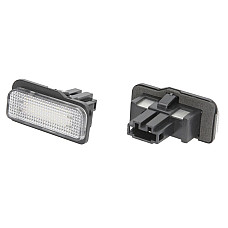 Elemente iluminare Licence plate lamp LED ligght colour: white set 12V with road approval MERCEDES C T-MODEL S203 CLS C219 E T-MODEL S211 E W211 SLK R171 03.01-02.11 M-TECH CLP024