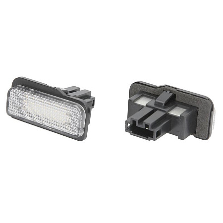 Elemente iluminare Licence plate lamp LED ligght colour: white set 12V with road approval MERCEDES C T-MODEL S203 CLS C219 E T-MODEL S211 E W211 SLK R171 03.01-02.11 M-TECH CLP024