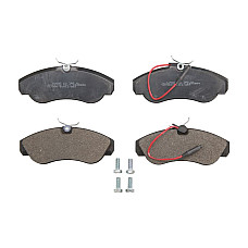 Set placute de frana Fata cu senzor de uzura integrat cu suplimente CITROEN JUMPER FIAT DUCATO PEUGEOT BOXER 2.0-2.8D 02.94- BRECK 21799 00 703 10