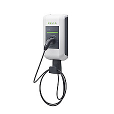 Dispozitiv de incarcare ca, vehicul electric AC charger Wall-mount charger P30 a-series 120286 phases quantity: 1 74kW colour: grey/white socket type 2 New 2021 a-series EN Type2 1p 6m Cable 74 kW-RFID-WH KEBA KC-P30-EC240431-00R
