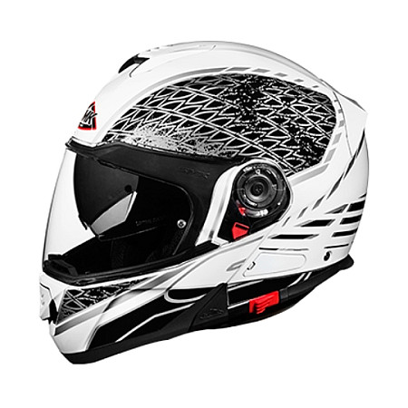 Cati de maxilar Helmet Flip-up helmet SMK GLIDE SIGN GL126 colour neagra/grey/white size S unisex SMK SMK0100/17/GL126/S