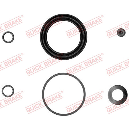 Kit reparare etrier Fata Dreapta/Stanga diametru piston: 57 CITROEN C5 C5 I C5 II XSARA PICASSO SUBARU LEGACY I LEGACY II 1.6-3.0 01.89- QUICK BRAKE QB114-0038