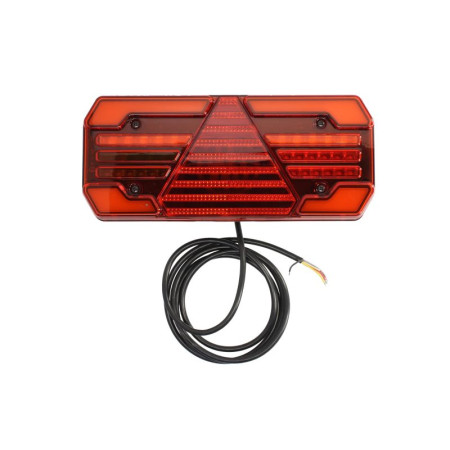 Stop spate Rear lamp L LED 12 24V with indicator fog light reversing stop parking triangular reflector cable length 2m WAS 1793 W249