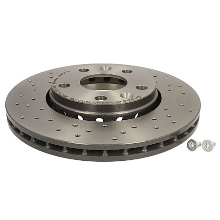 Disc frana Brake disc BREMBO Xtra 1pcs Drilled front  L/R outer diameter 280 mm thickness 24 mm DACIA DUSTER DUSTER/SUV NISSAN JUKE TERRANO TOWNSTAR 1.0-Electric 10.07- BREMBO 09.A727.1X