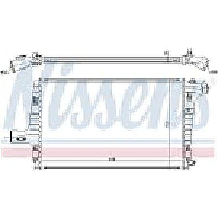 Intercooler, compresor aer rece AUDI A 6 / S 6 97 - 2.5 TDI Diesel Auto. A / C + / - P / A NISSENS NIS 96706