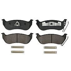 Set placute frana,frana disc Brake pads set rear no ECE R90 certification with fitting kit JEEP CHEROKEE LIBERTY WRANGLER II 2.4-4.0 08.96- USA PMD981AT