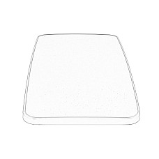 Sticla oglinda Side mirror glass L/R OE IVECO 500023682