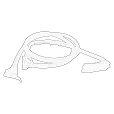 Cheder usa Door seal rear L lower part/vertical high H3 CITROEN JUMPER II FIAT DUCATO PEUGEOT BOXER 04.06- OE FIAT 1345173080