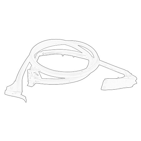 Cheder usa Door seal rear L lower part/vertical high H3 CITROEN JUMPER II FIAT DUCATO PEUGEOT BOXER 04.06- OE FIAT 1345173080