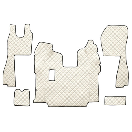 Covor compartiment picioare F-CORE pe intregul etaj cantitate in set 5 szt. material - piele matlasata eko culoare - sampanie pentru transmisie manuala scaune standard - nu RECARO SCANIA LPGRS 01.10- F-CORE F-CORE FL05 CHAMP