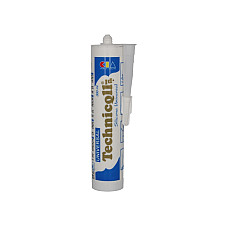 Material de etansare Silicon de etansare etansare izolant de silicon cartus 300ml culoare: Alb rezistent la Apa vreme -50/120Cscop general TECHNICQLL TE B-723 300ML