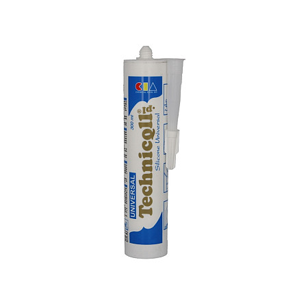 Material de etansare Silicon de etansare etansare izolant de silicon cartus 300ml culoare: Alb rezistent la Apa vreme -50/120Cscop general TECHNICQLL TE B-723 300ML