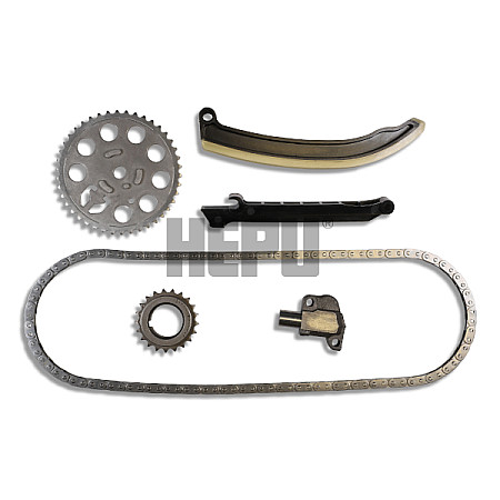 Chit lant de distributie Timing set chain + sprocket VOLVO V40 NISSAN PRIMASTAR OPEL VIVARO A RENAULT TRAFIC II SMART CABRIO CITY-COUPE CROSSBLADE FORFOUR FORTWO ROADSTER 0.6-1.9D 07.98- HEPU HEP21-0042