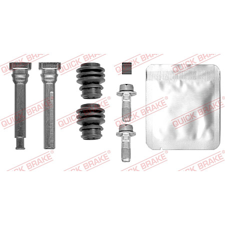 Set bucsi de ghidaj, etrier frana Kit reparare etrier Spate Dreapta/Stanga HONDA CR-V V 1.5/2.4 12.16- QUICK BRAKE QB113-0044X