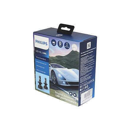 Bec incandescent LED light bulb Set 2pcs H4 12/24V P43T-38 no certification of approval Ultinon Pro9100 HL PHILIPS PHI 11342U9100X2