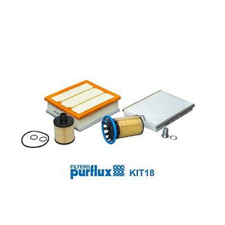 Set filtru de verificare ntreinere FIAT 500X JEEP COMPASS RENEGADE 1.6D/2.0D 07.14- PURFLUX PX KIT18