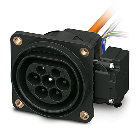 Priza de incarcare, vehicul electric Infrastructural charging socket with lock servomotor CHARX Connect IK10/IP54 Ethernet configurable webserver PHOENIX CONTACT PHX1271965