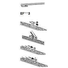 Lamela stergator Wiper blade Standard front 1pcs ExactFit 450mm ALFA ROMEO GTV SPIDER JAGUAR S-TYPE II XJ RENAULT AVANTIME ESPACE III ASTON MARTIN DB9 VOLANTE DB9TAGE VANQUISHTAGE 09.94-10.16 TRICO TR EF453